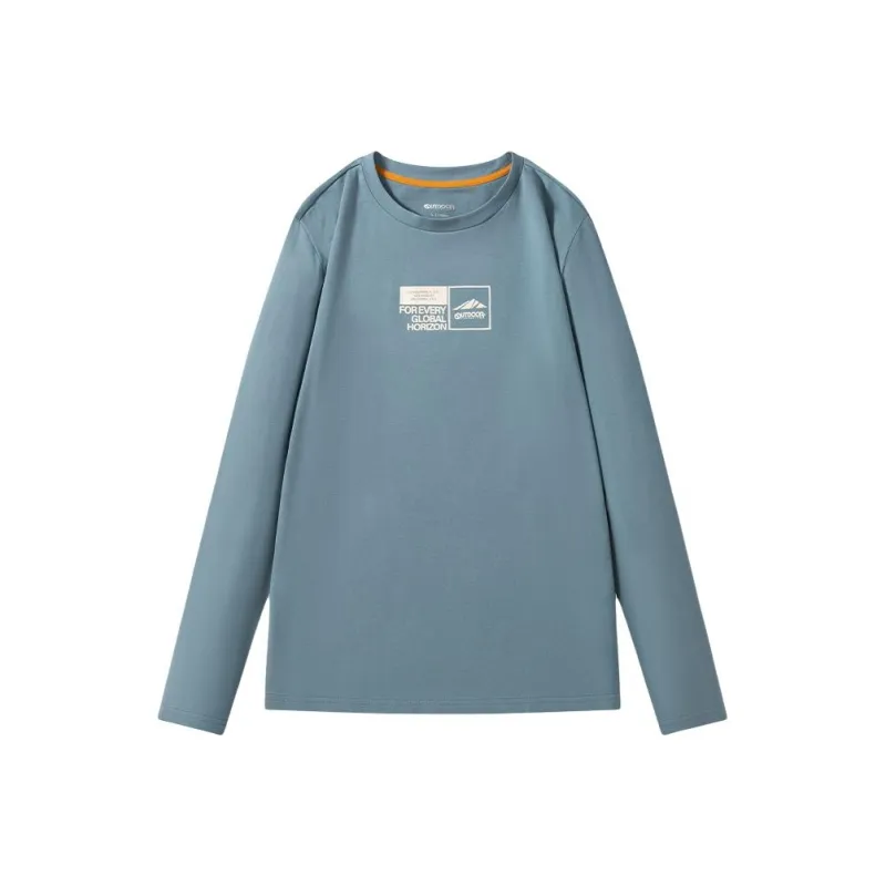 OUTDOOR PRODUCTS Drop Shoulder Sleeve T Shirt Men's Blue Gray-0