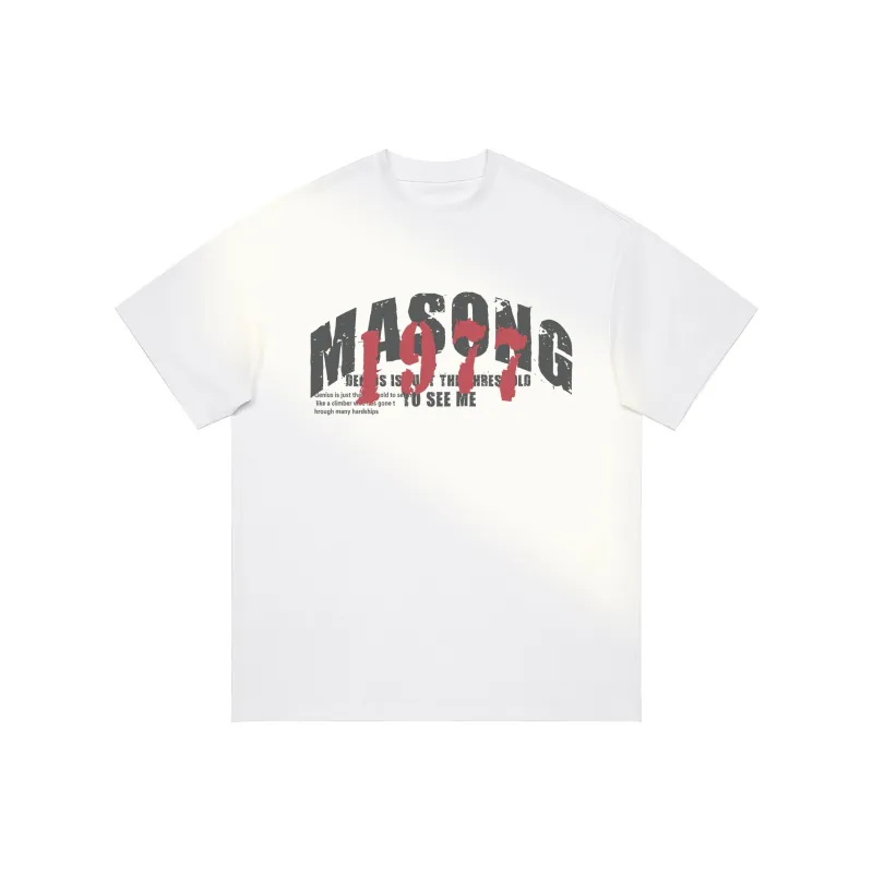Masongarments T Shirt Unisex Cream-5