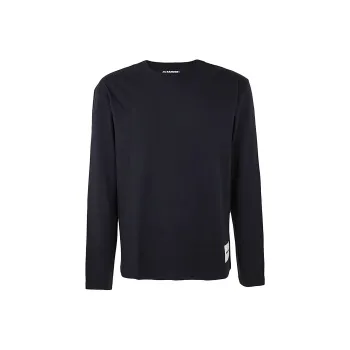 JIL SANDER + Logo Patch Long Sleeved T Shirt