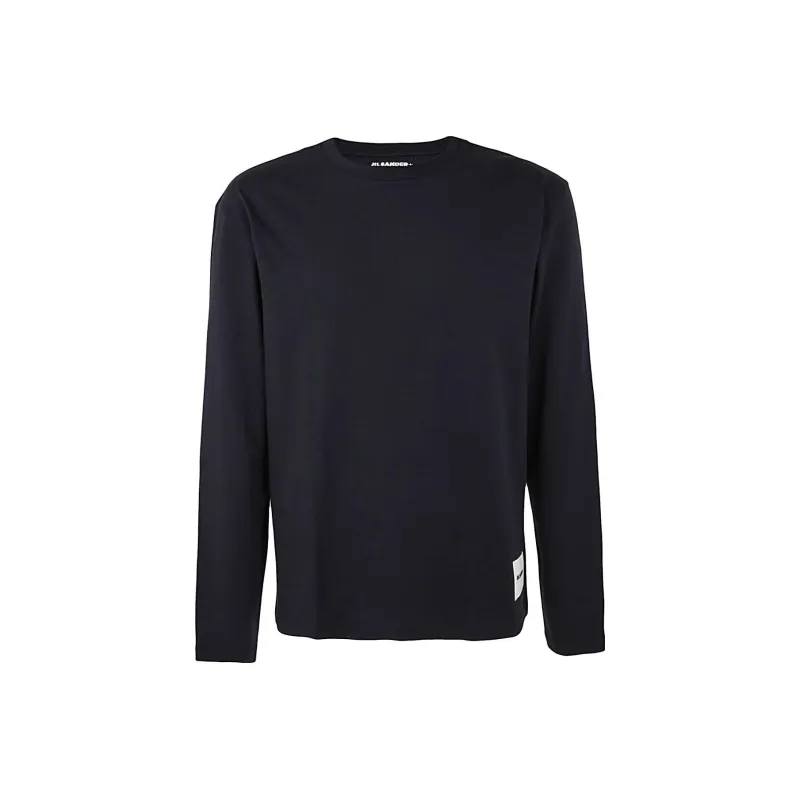 JIL SANDER + Logo Patch Long Sleeved T Shirt-0