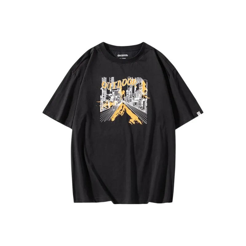 OUTDOOR PRODUCTS Drop Shoulder Sleeve T Shirt Men's Black-0