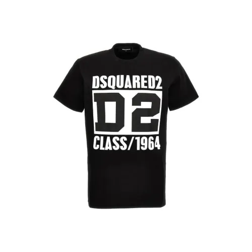 DSQUARED 2 D2 Printed Short Sleeved Crewneck T Shirt