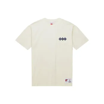 Mitchell Ness T-Shirts Men Ecru