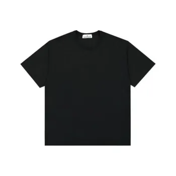 STONE ISLAND Embroidered logo Cotton T shirt