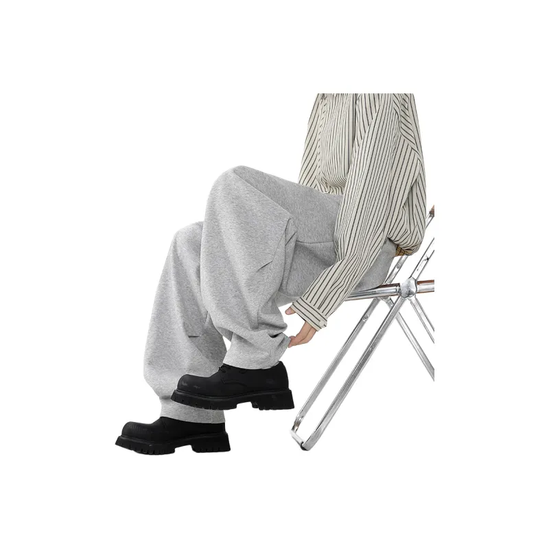 BOTH PLAY Spring And Fall Season Knitted Sports Pants Unisex-5