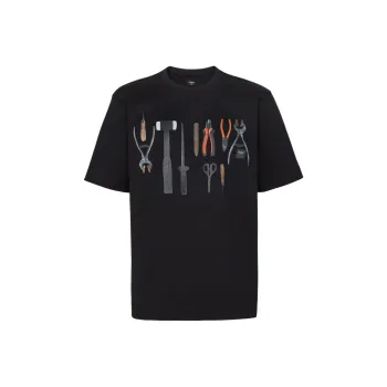 FENDI Tools Printed Crewneck T Shirt