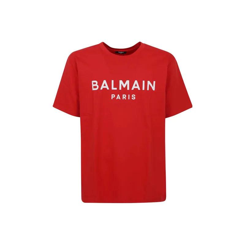 BALMAIN T-Shirts Men Red-0