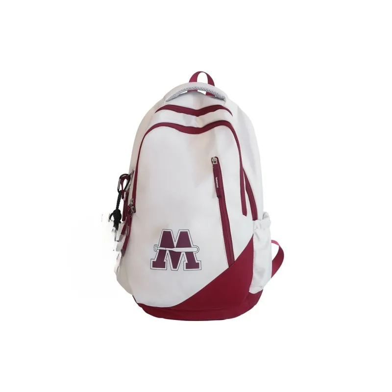 Villelon Nylon Backpack Unisex Red/Blue/Black/Red Blue Multicolor-12