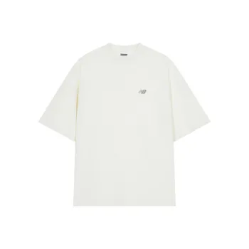 New Balance NB 100% Cotton T Shirt Unisex Ecru