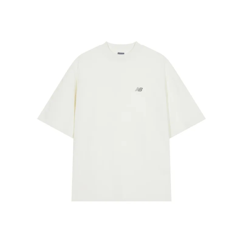 New Balance NB 100% Cotton T Shirt Unisex Ecru-0