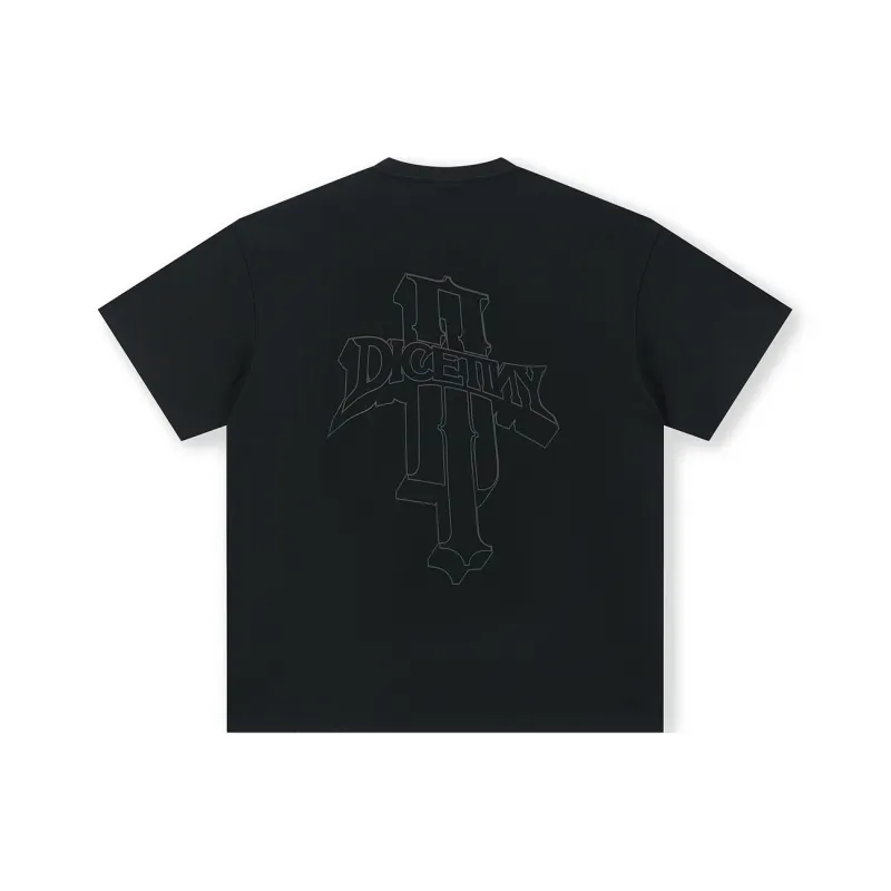 DICETINY T Shirts Unisex Black-0