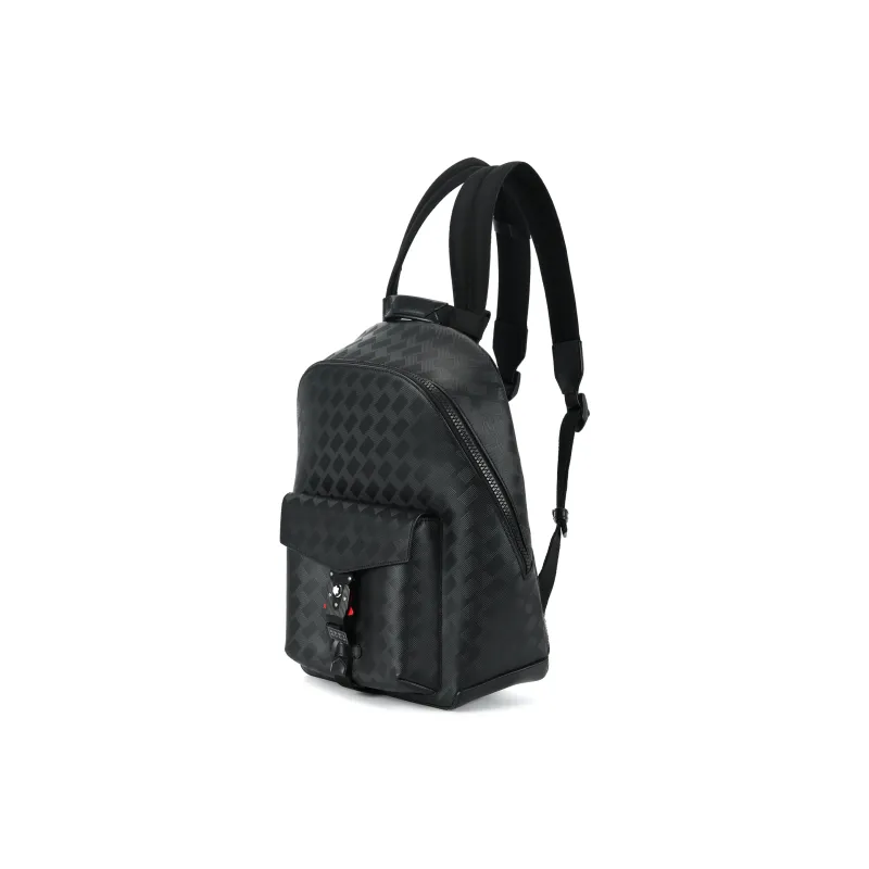 MONTBLANC Grained Cow Leather Backpack Men's Black-1