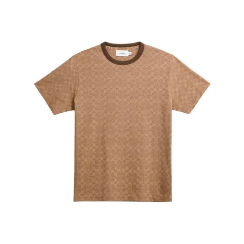 COACH SS24 T Shirt Unisex Brown