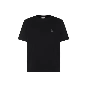 Maison Kitsune Bold Fox Head Patch Crewneck T Shirt