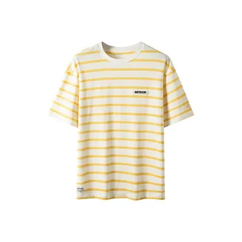 OUTDOOR PRODUCTS T-Shirts Men Yellow Stripes