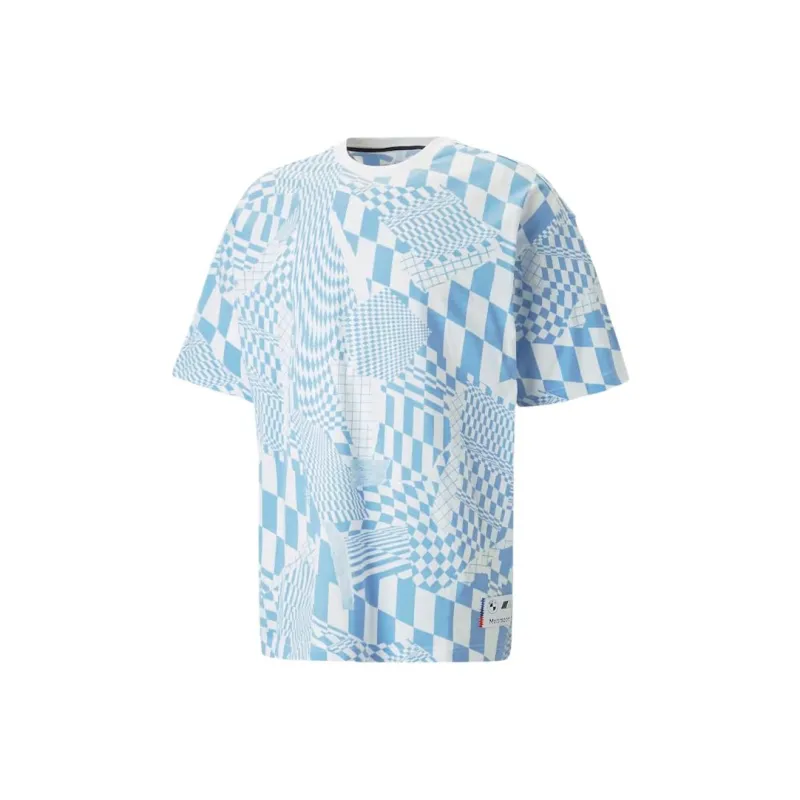 PUMA BMW M Motorsport T-Shirts Men White Blue-0