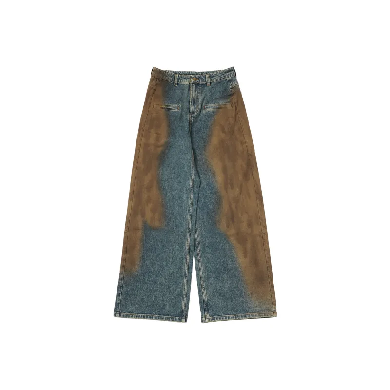 FAIRFAFO Jeans Women's Denim Blue-5
