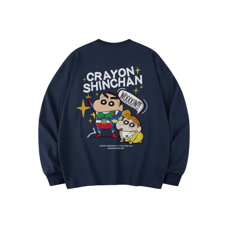 Crayon Shinchan Long Sleeved T Shirts Unisex-9