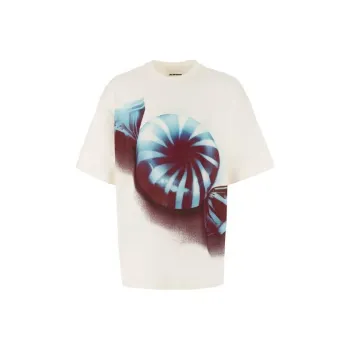 JIL SANDER Candy Wrapper Printed Crewneck T Shirt