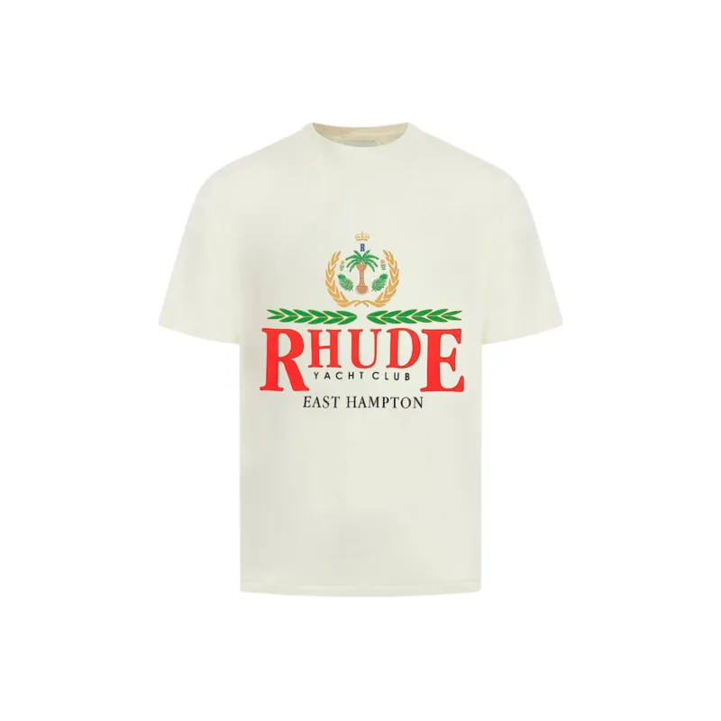 RHUDE East Hampton Crest Cotton T shirt-0