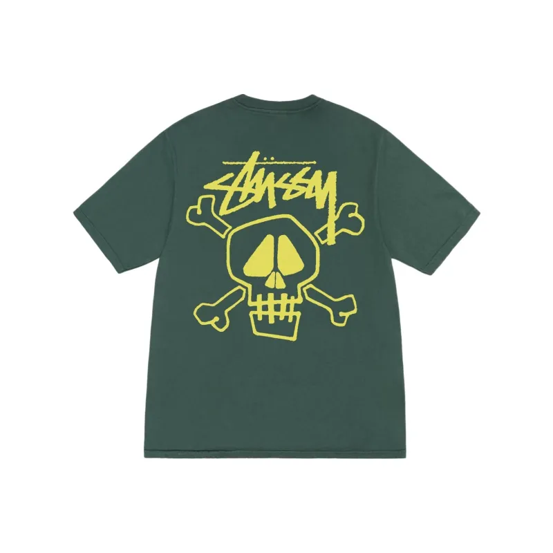 Stussy Skull Bones Pigment Dyed Tee-4
