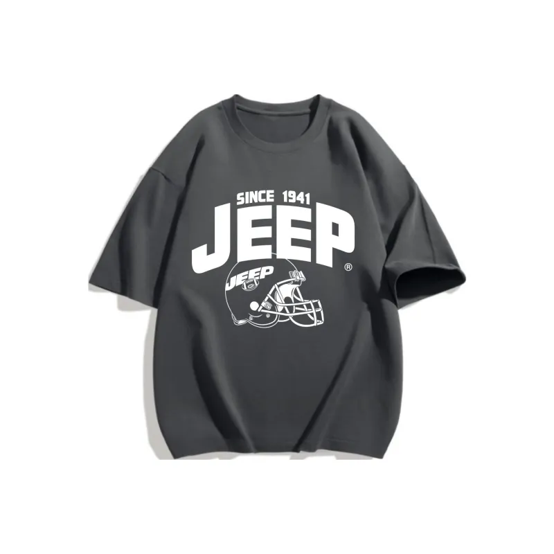 Jeep 2024 Summer Drop Shoulder Sleeve T Shirt Unisex-2