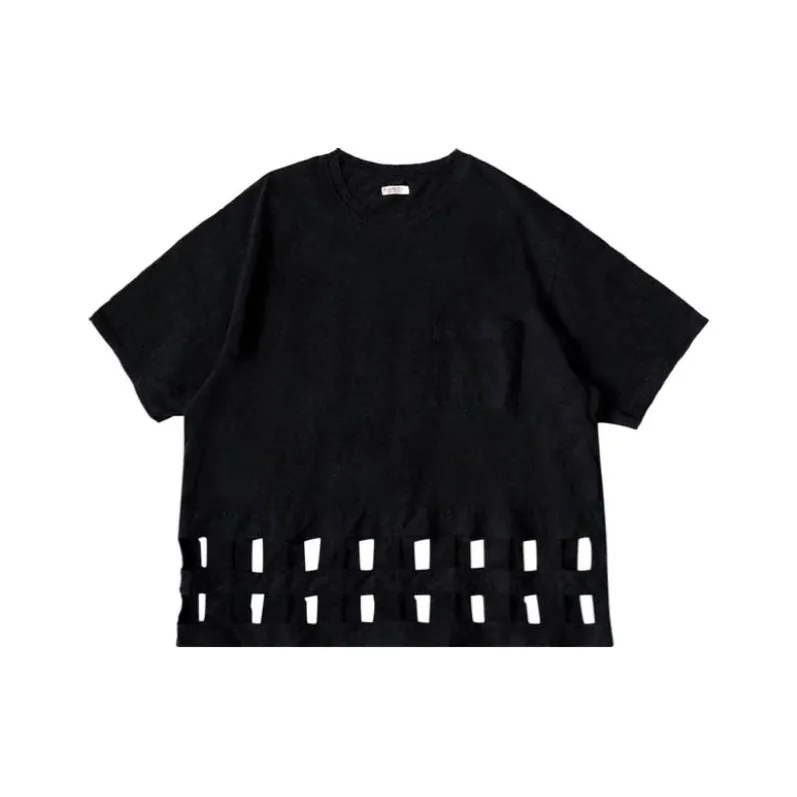 Kapital 20 / Jersey Windowpane T Shirt-0