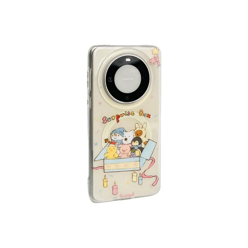 Sopi Acrylic Material Surprise Box Little Animal M Phone Cases Compatibility  Huawei Mate 70/60/50 Pro/Pura 70/70 Pro+-5