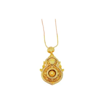Imono Brass Gold Plated Necklaces Women's