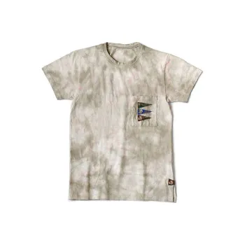 Kapital 20/Jersey Pennant T 4 Flags Smoky Ashuburry Dyed