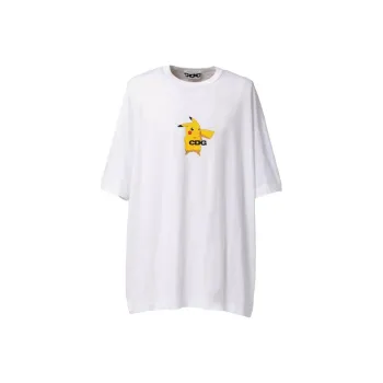 Pokemon X CDG T Shirts Men White