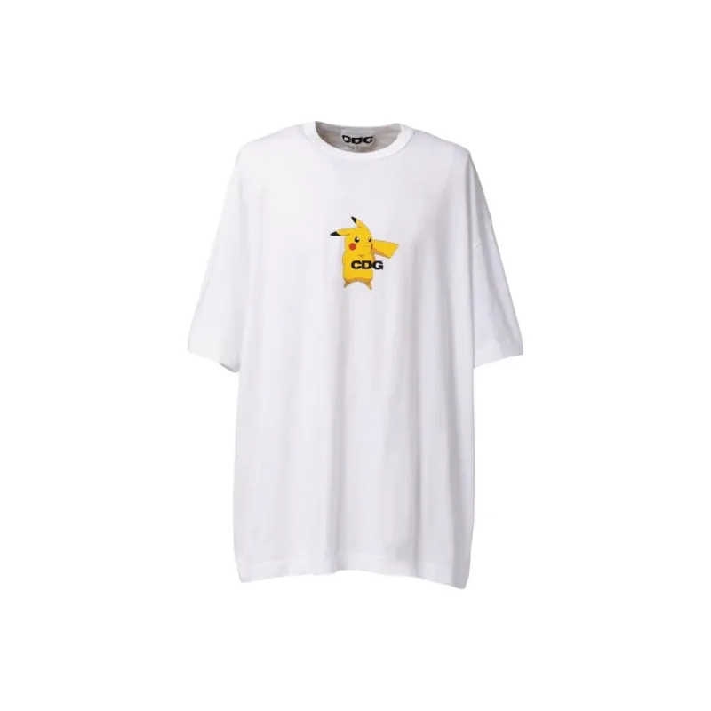 Pokemon X CDG T Shirts Men White-0