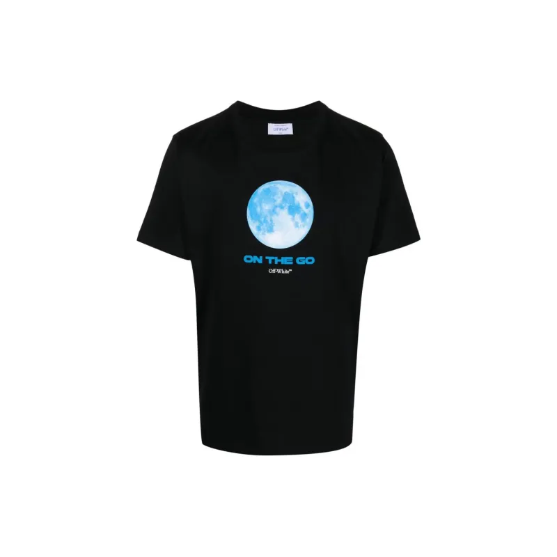 OFF WHITE On The Go Moon Cotton T shirt-0