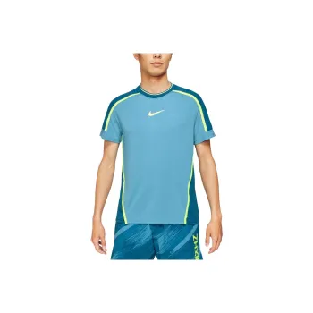 Nike Dri Fit T Shirts Men Netherlands Blue/Garden Blue/Neon Yellow