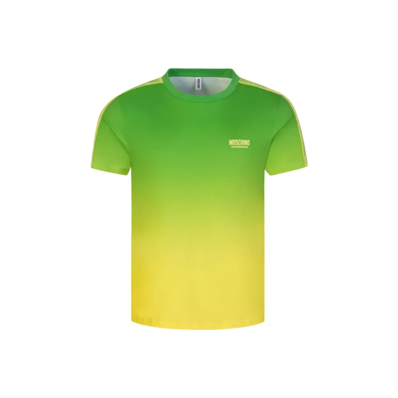 MOSCHINO T-Shirts Men Green Yellow-0