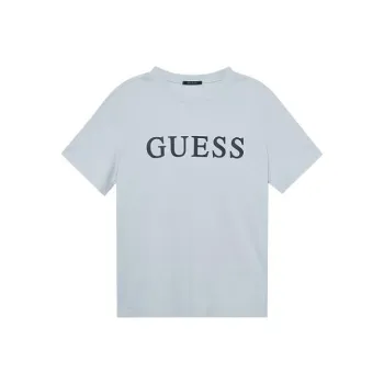 GUESS T-Shirts Unisex Light Blue