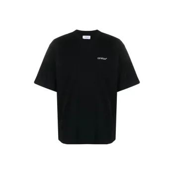 OFF WHITE Logo Print Short Sleeve T shirt