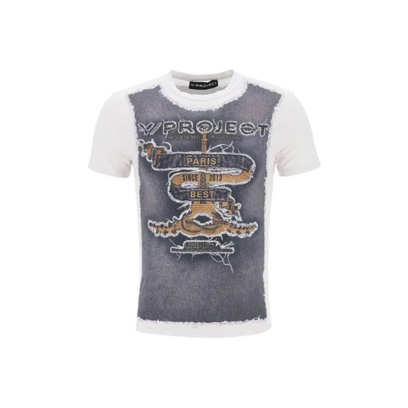 Y/Project T Shirts Men White-0