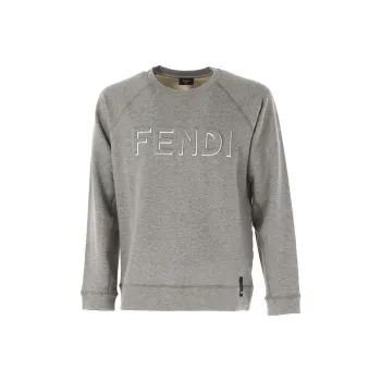 FENDI T Shirts Men Gray