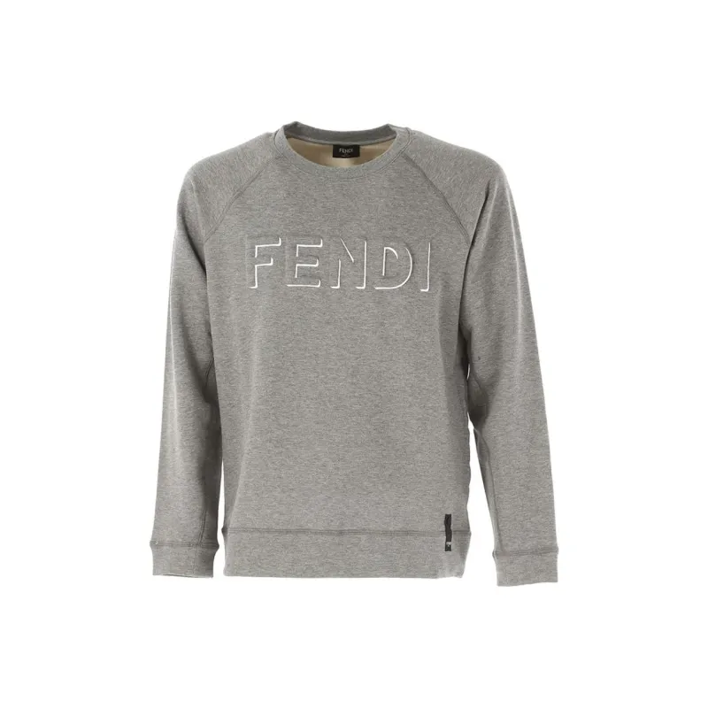 FENDI T Shirts Men Gray-0