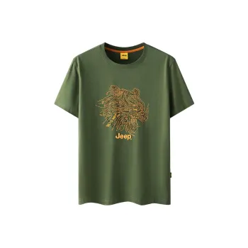Jeep T-Shirts Men Army Green
