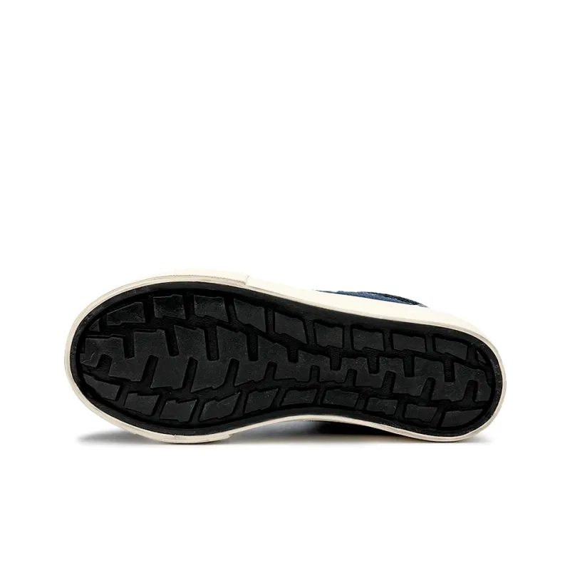 Mengsai Height Increasing Abrasion Resistant Lightweight Low Top Canvas Shoes Unisex Denim Blue-6