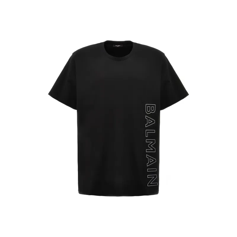BALMAIN T Shirts Men Black-0