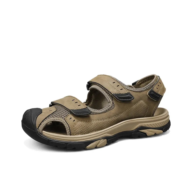 GESENLANG Beach Sandals Men Black/Khaki/Sand-9