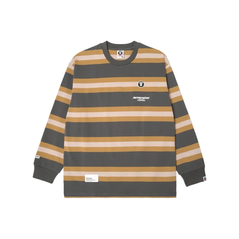 Aape Striped Long sleeve T shirt-0