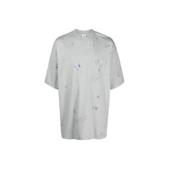Vetements T-Shirts Men Gray