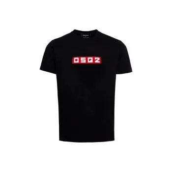 DSQUARED 2 D2 Logo Patch Crewneck T Shirt