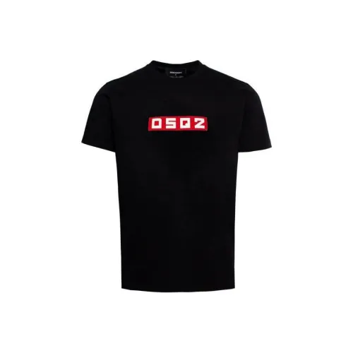 DSQUARED 2 D2 Logo Patch Crewneck T Shirt