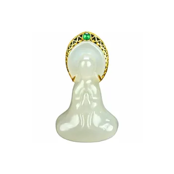 Cuizu Pendants White Jade/Pale Greenish White Jade Unisex