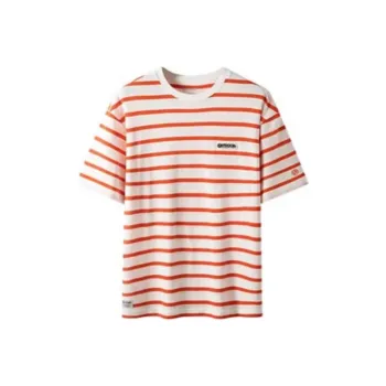 OUTDOOR PRODUCTS T Shirts Men Pink Orange Stripes